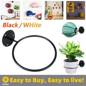Ball Display Rack Soccer Ball Football Basketball Wall Storage Display Sports Ball Holder Display Universal Ball Rack Metal Black Ball Rack Holder