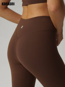 KoniKoni Shaping Yoga Pants High Waist Nine Points Fitness Sports Compression Sensation Oystermouth Hip Line Womens Tights