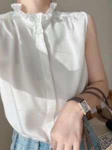 เสื้อกั๊กแขนกุดคอตั้งสำหรับผู้หญิง เสื้อชั้นในฤดูใบไม้ร่วง/ฤดูหนาว ไซส์ใหญ่ แขนกุด คอตั้ง ชุดชั้นใน เสื้อชั้นใน เสื้อชั้นใน