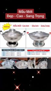 Mẫu Mới NỒI LẨU CÙ LAO - Lẩu THAN TRUYỀN THỐNG - Nồi Lẩu NÚI LỬA. Chất liệu Nhôm dụng cụ nấu các món lẩu ĐẶC SẢN MIỀN TÂY đậm chất truyền thống
