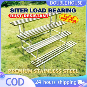 BEASTLAND 2/3/4 Layer Stainless Steel Plant Stand Heavy Duty Storage Rack Indoor Outdoor Flower Pot Display Rack
