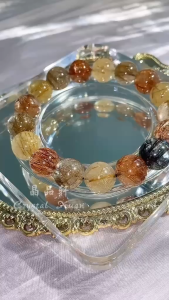 [现货] 12mm 彩发晶手串🏆🏅聚财旺运 × 稳定能量 × 提升贵人缘｜12mm Multi Rutilated Quartz Bracelet｜Wealth • Stability • Fortune