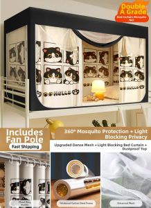 YANXI | Lightproof and Anti-Mosquito Canopy for Bunk Beds Full Enclosure