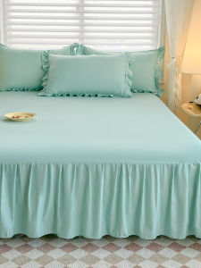 Four Seasons Pure Cotton Bed Skirt Protective Dustproof 1.5m 1.8m Double Bed Can Be Washed Machine Washable Bed Cover