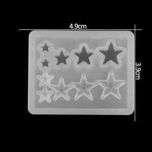 1pc Heart Round Oval Rectangle Shaped Silicone Mold Mixed Style Jewelry Epoxy Resin Mould For DIY Jewelry Making Tool Supplies