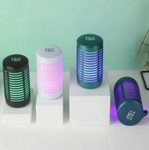 T&G TG-371 Compact Design Portable Wireless High Quality Bluetooth Speaker TWS with Colorful Flashing Lights