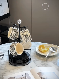 Ceramic coffee cup saucer suit afternoon cup