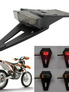 Motorcycle Mudguard Tail Light Off-Road Vehicle LED Tail Light Rear Rear Cover Flow Board Tail Light Accessories X2K16