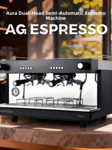 Commercial Espresso Machine 2025 New Rotary Pump Semi-Automatic For Milk Foam Tea Shop