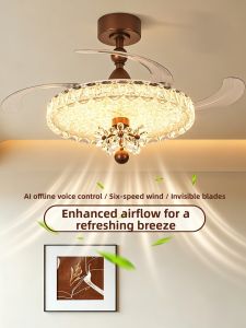 MR.LAMP | Smart Voice Ceiling Fan With Light