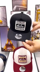 Mũ Lưỡi Trai Nam Nữ Phối Lưới Thêu Logo Chữ Cao Cấp