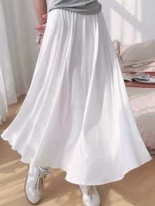 Cloud Weaving Hanfu Inner Half Skirt Anti-Light Walking 3.2 Meter Polyester Inner Lining Commute Style A-Line Skirt