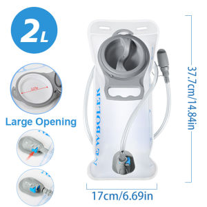 Water Bladder Hydration Backpack 1.5L 2L 3L Large Capacity PEVA Water Bag Reservoir For Run Cycling Hydration Water Storage Bag