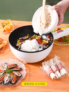 3L/4L Electric Frying Pan Household Large Capacity Electric Pot Integrated Steaming And Cooking Pot Multifunctional Non Stick Pan Periuk