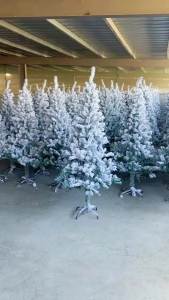 Large Snow Flocked Metal Frame Christmas Trees: A Comprehensive Guide