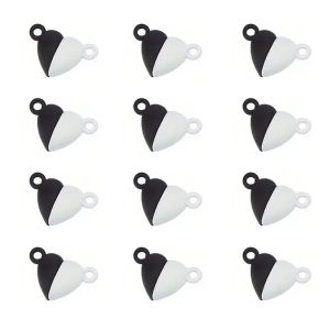 5pcs Magnetic Couple Pendant And Heart Shape Magnet Paired Loose Beads For Jewelry Making Diy Bracelet Neckalce Pendant Gift