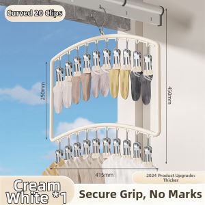 youqin | Multi-clip Sock Drying Childrens Clothes Hanger