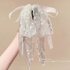 Kẹp Tóc Đuôi Ngựa Viền Ren Kiểu Pháp Kẹp Tóc Đuôi Bướm Phụ Kiện Tóc Thời Trang Kẹp Tóc Đuôi Ngựa Phía Sau Đầu Phụ Kiện Tóc Cao Cấp