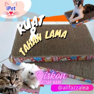 iPet 11 Scratching Board / Garukan Kucing / Cakaran Kucing Bentuk Kotak