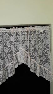 Kain vitrase swagset atasan jendela tirai transparan rempel renda