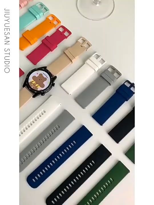 20mm 22mm Quick Release Silicone Strap for Redmi Watch 5 Active/Redmi Watch 5 Lite Sport Rubber Band Belt Accessories Tali Jam Tangan Smartwatch for Samsung Galaxy Watch FE 7 6 5 4/Garmin Watch/Huawei Watch GT 6 5 4/Amazfit/Xiaomi/Itel 011 12/Aolon/Advan