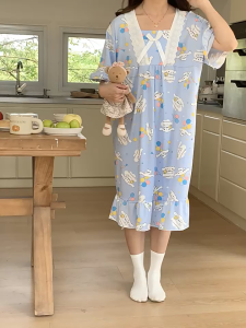 🫰🏻 Sweetie Store 🫰🏻 [ READY STOCK ] Women Pyjamas  Plus Size  Free Size Nightdress With 10 Design