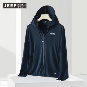 JEEP SPIRIT jacket 11 color summer couples detachable brim ice silk sunscreen suit UV resistant outdoor fishing jacket hiking jacket Travel coat