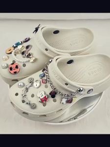 Metal jibitz crocs charm Shoe Buckle perhiasan logam bola sukan aksesori kasut fesyen