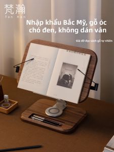 FANHAN | Giá Đỡ Sách Điều Chỉnh Được và Quay được bằng Gỗ cho Trẻ Em