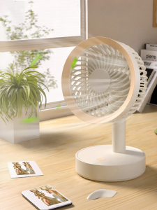 Portable Mini Desktop Fan USB Charging Office Chair Head Shaking Large Wind Power Long Endurance Small Size Dormitory Bed Top