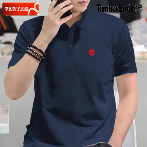 Timberland Mens Short Sleeve Polo Shirt Casual Golf Sportswear Half Sleeve T-Shirt Breathable Comfortable Running Top
