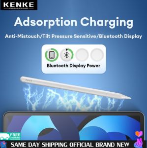 KENKE Pencil Stylus Pen can VS Apple Pencil 2 Wireless Charging iPad Pencil For Mini 6 Wireless Pairing and Palm Rejection Tilt Pen for iPad Air 4 5 Pro 11 12.9 2018-2021 For iPad Pencil with Palm Rejection Tilt Function With Magnetic Charger