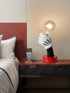 Childrens Room Table Lamp Bedroom Bedside Small Night Lamp Hand-Held Cartoon Living Room Nordic Ornaments Table Decoration Nursing Lamps