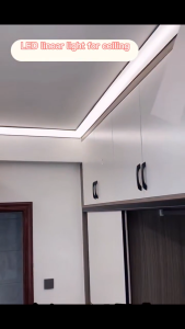 5M/10M V Aluminum Profile Light Linear Corner Strip Ceiling Bedroom Decor Profile Wall Washing Light