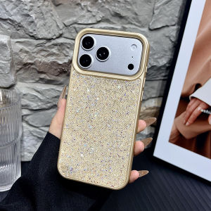 Luxury Bling Glitter Phone Case for IPhone 17 Air 16 15 14 13 12 Pro Max Plus 17Air 17Pro Full Diamonds Soft Rhinestone Cover
