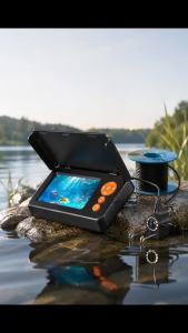 1080P HD Underwater Camera Fish Finder Monitor Night Vision Depth Finder Sonar Portable Ice Lake Sea Boat Fishing Rechargeable