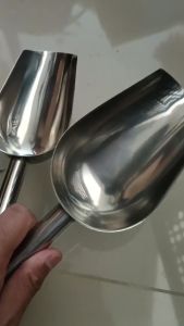 Sendok Skop Es Batu Stainless Tebal / Sekop Es /Sekop Tepung /Sekop Beras Stainless 8 INCH 9INCH