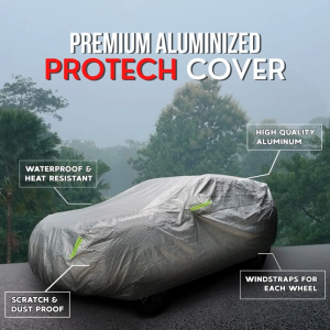 Chery Tiggo 2 Protech Lab - Premium 3-Layered All Weather SILVER Aluminum Car Cover