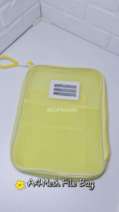A4 Mesh File Bag 4Layers Large Capacity Subject Classification Bag Paper Organizers Zipper Closure