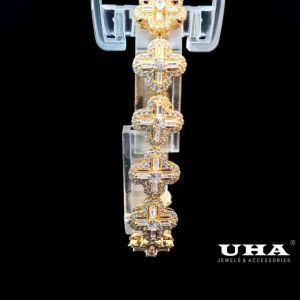 L642 Lắc tay nữ đính đá CZ cao cấp sáng lấp lánh UHA