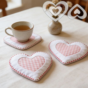 YOMDID 4pcs Transparency PET Nesting Heart-Shaped Templates - Templates for Quilting Bags Clothing Quilts and Pillowcases