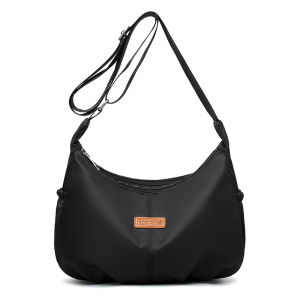 Oxford Cloth Single Shoulder Crossbody Bag Womens Large Capacity Multi-compartment Lightweight Canvas Bag for Middle-aged Mothers