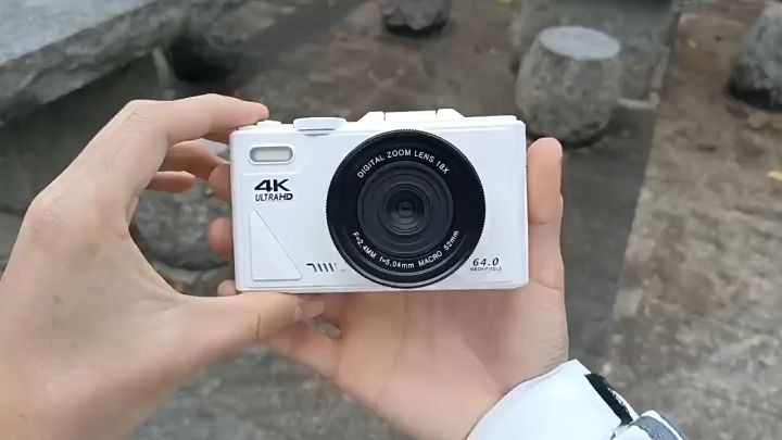 【KiTBEEZ KP-2】 Digital Camera 64MP WiFi Digital Camera 4K 18X Digital Zoom 180° Flip Screen Selfile Vlog Video Recorder YouTube
