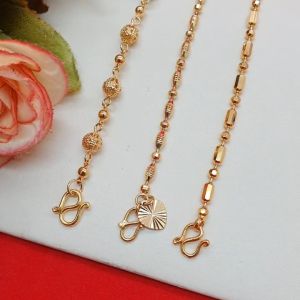 สร้อยข้อมือทอง คละแบบ 7 นิ้ว รูปถ่ายจากทองเหลือง ชุบทอง ใช้ได้ทุกโอกาส