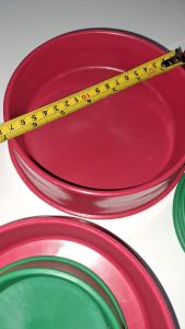 Rubberized Pot color Red Big can be used for dog bowlcat and chicken pot Federer