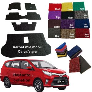 Karpet Mie Mobil Calya/Sigra Tahun 2021-2023 Terbaru sudah include kancing