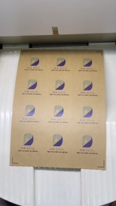 PIN DECAL - Decal giấy in Kraft nâu giấy da bò giấy xi măng - khổ A4 A3 - in phun Laser Offset