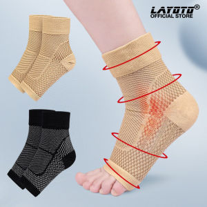 LAYOTO Nylon Sports Ankle Brace 1 Pair Outdoor Protective Elastic Compression Ankle Sports Brace