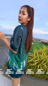 SC Sports เสื้อกีฬา เสื้อพิมพ์ลาย Run03-เขียวหยก งานจริงสวย สีสด หนา145g นุ่มลื่นใส่สบาย