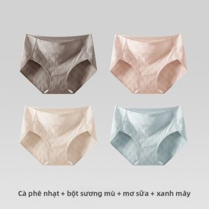 MiiOW | Quần lót tam giác cotton nguyên chất cho nữ quần lót ngắn không đường may thoải mái thoáng khí quần lót cotton cạp vừa cho nữ